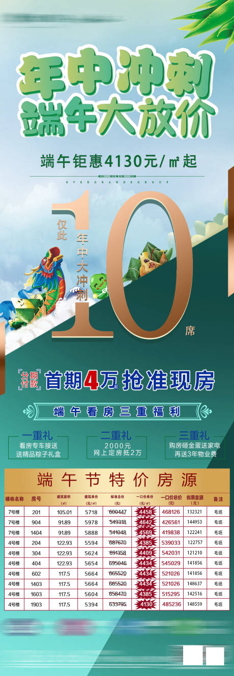 源文件下載【享設計】搜索編號：13560004984589489【端午節特價房海報長圖】