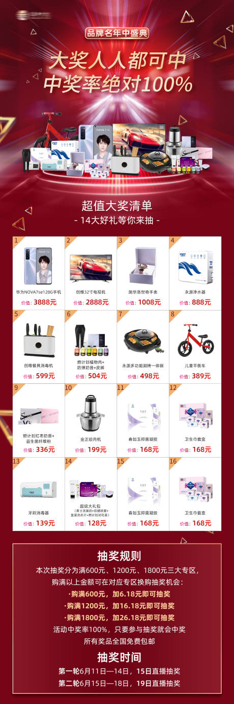 源文件下載【享設計】搜索編號：16620005094136995【品牌福利活動獎品海報】