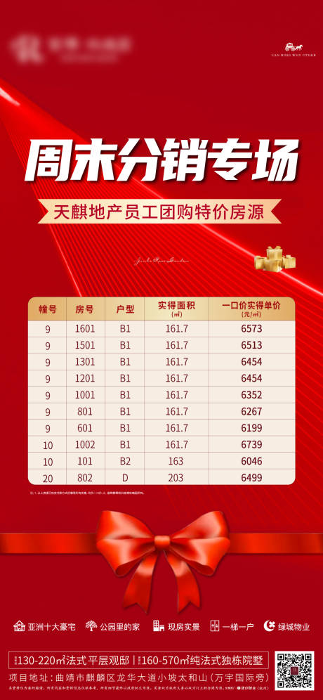 源文件下载【房地产红金周末特价房分销海报】编号：41150004938633147