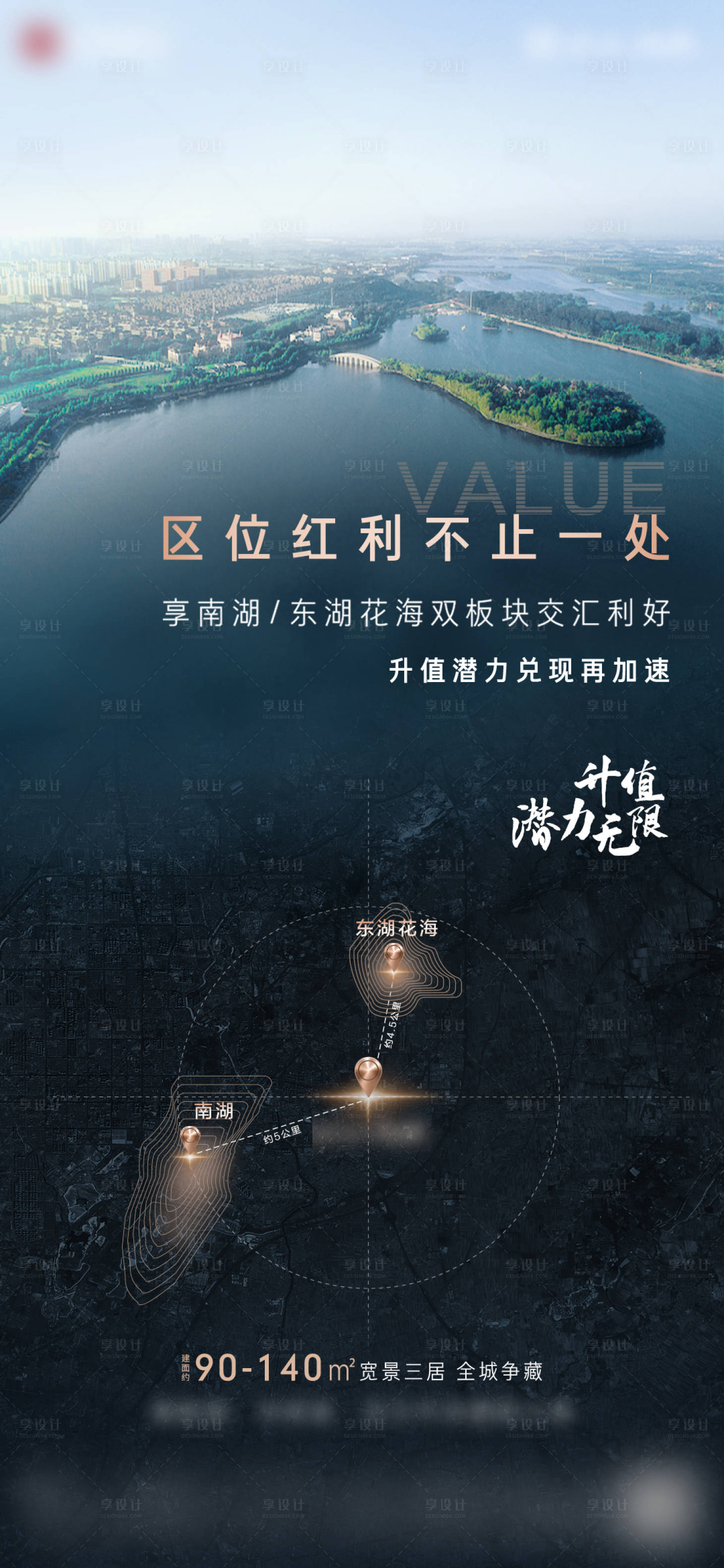 源文件下載【享設計】搜索編號：48930005240138460【地產區位價值點板塊輻射海報】