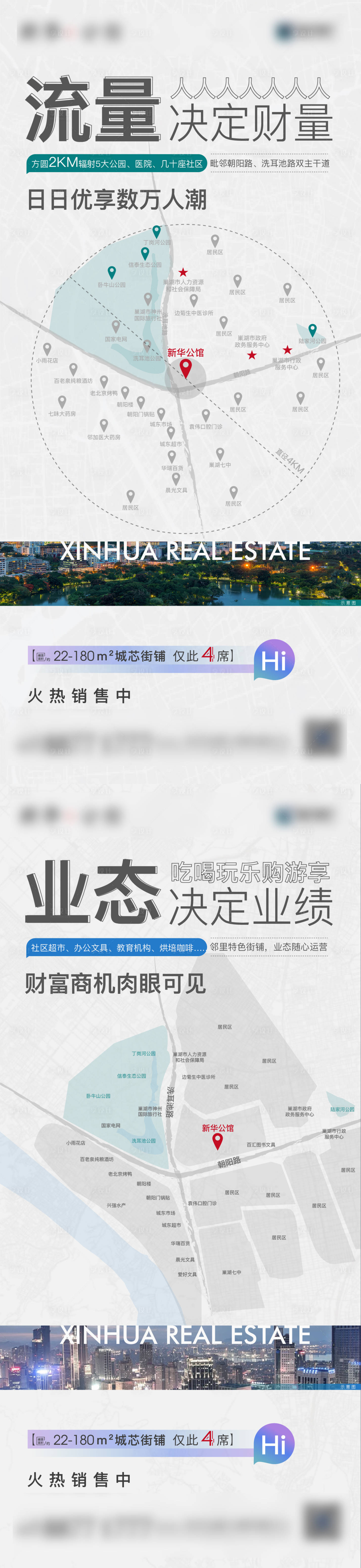 源文件下载【地产商业区位系列海报】编号：38470005018004316