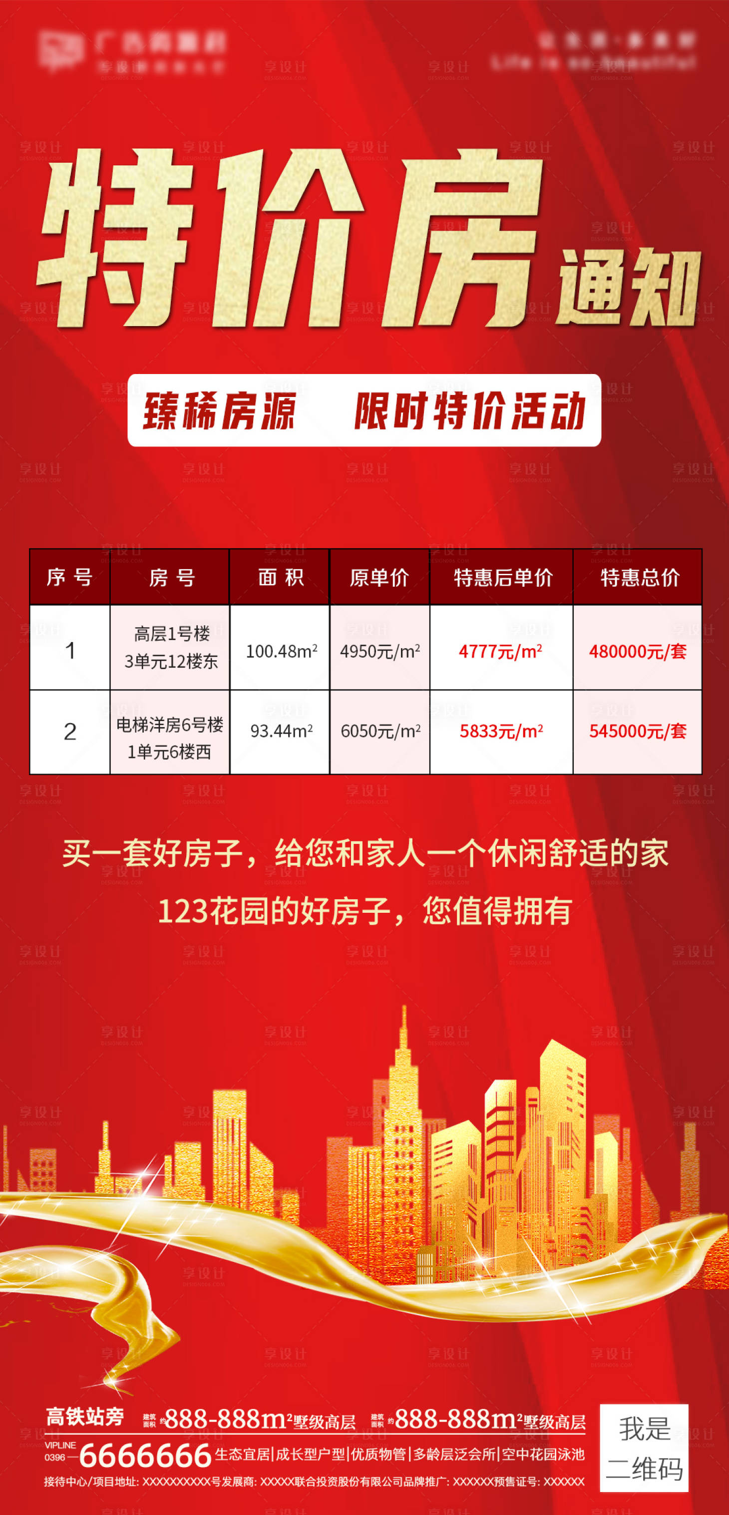 地产红色热销特价房海报psd广告设计素材海报模板免费下载-享设计
