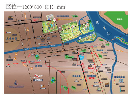源文件下载【地产区位广告展板】编号：87710005063086251