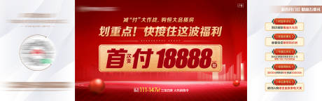 源文件下载【地产首付首期价格六重礼长图】编号：20210611112924157