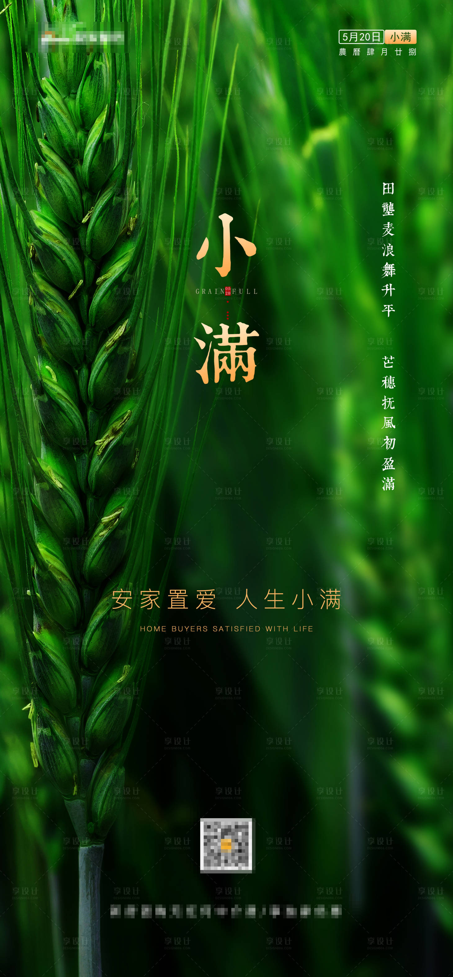 源文件下载【小满节气海报】编号：52760004988322052