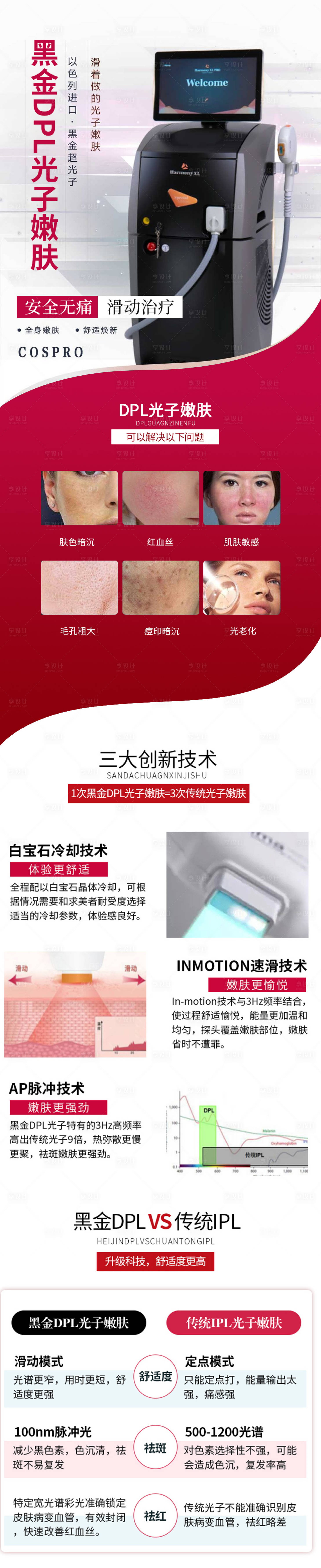 源文件下载【黑金DPl光子嫩肤详情页】编号：20210627164444417