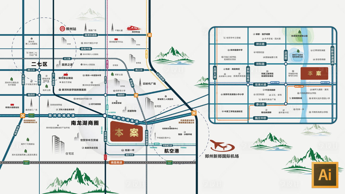 源文件下载【享设计】搜索编号：42850005267627084【区位图】