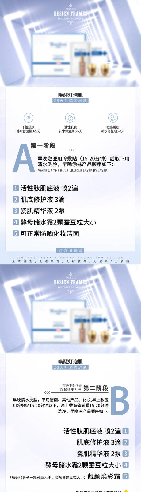 源文件下载【护肤常识步骤系列海报】编号：90140005021652174