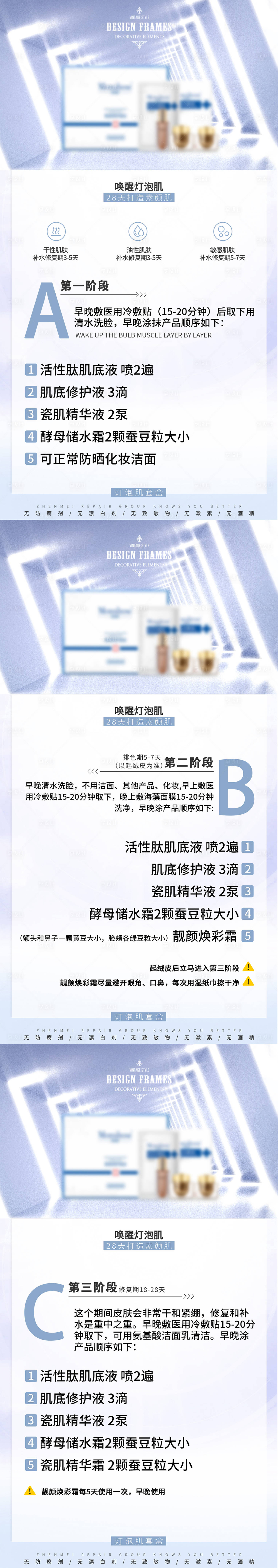 源文件下载【护肤常识步骤系列海报】编号：90140005021652174