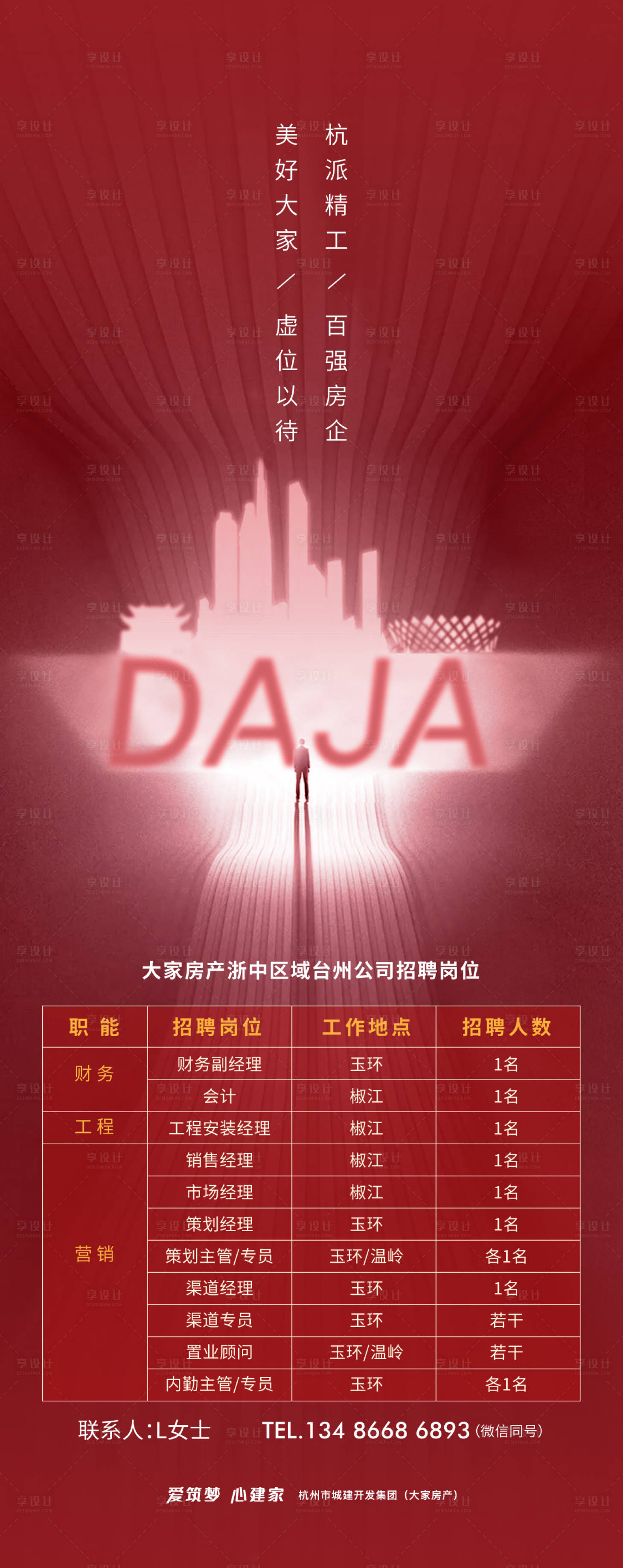 源文件下载【地产招聘海报】编号：76140004992279946