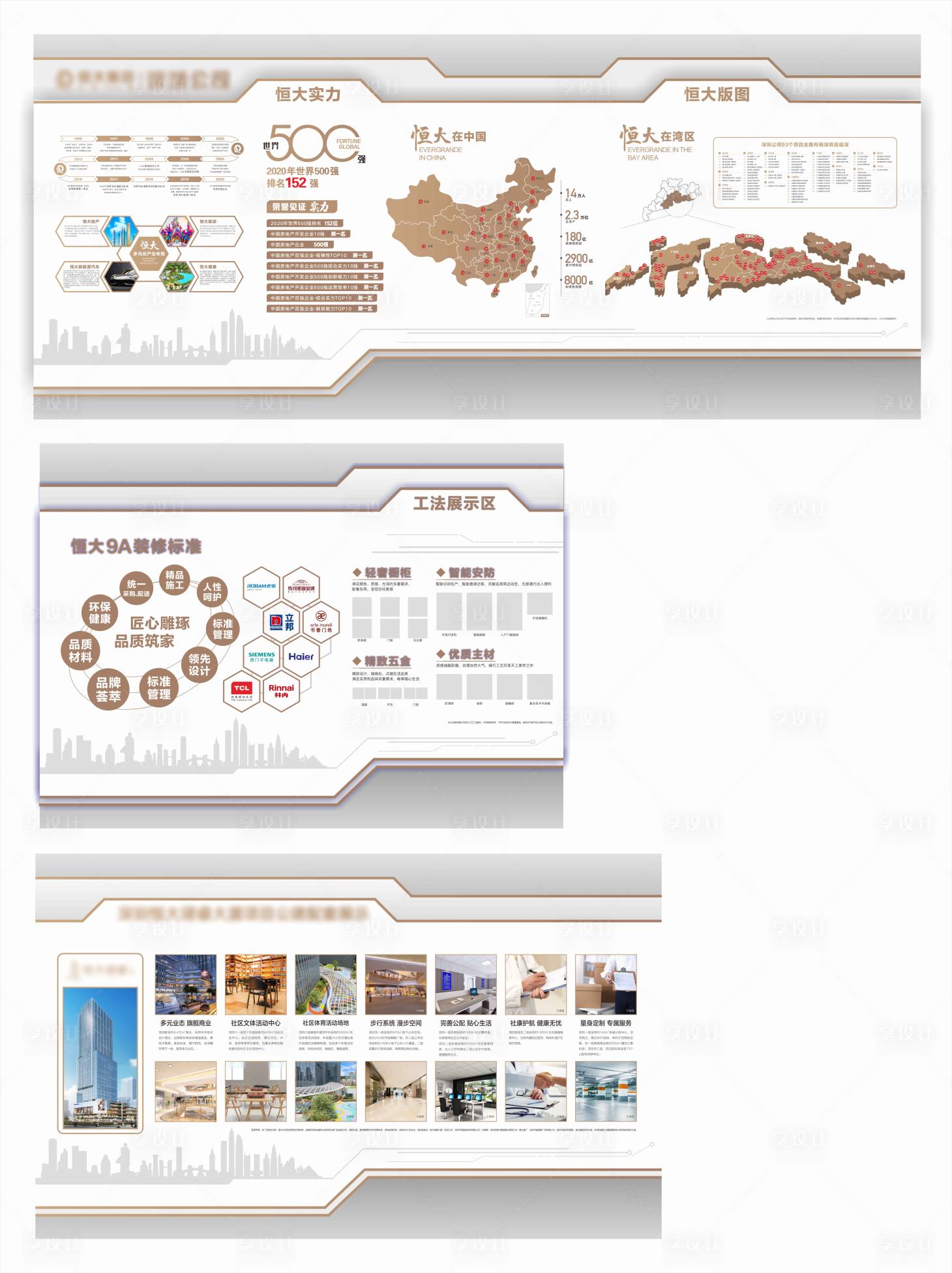 源文件下载【地产企业文化品牌工法墙】编号：82410005021775508