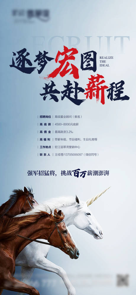 源文件下載【享設計】搜索編號：36710005064951420【房地產(chǎn)招聘海報】