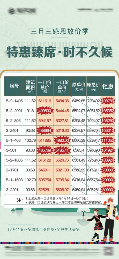 编号：20210605140749864【享设计】源文件下载-房地产三月三一口价海报