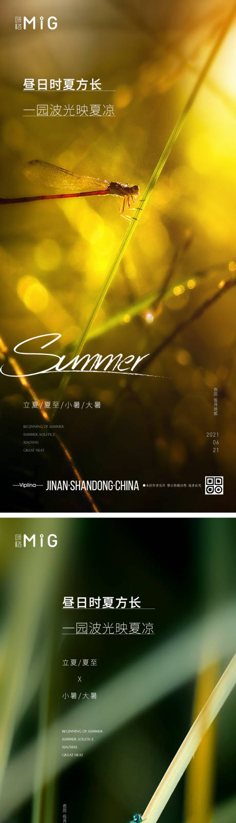 源文件下载【夏季唯美节气海报】编号：77250005174957178