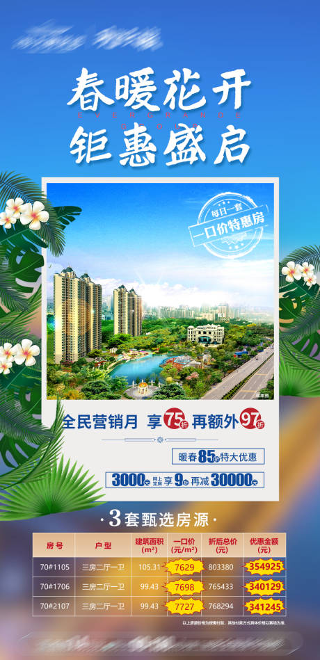 源文件下載【春暖花開 鉅惠盛啟海報】編號：84900005209828341