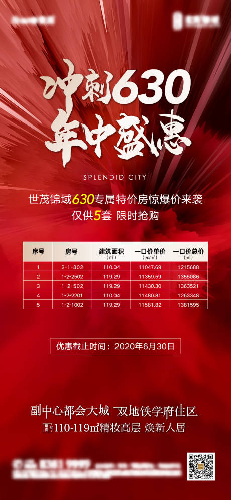 源文件下载【冲刺630刷屏海报微信】编号：20210625165916653