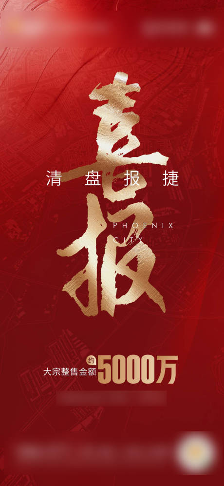 源文件下载【地产喜报海报】编号：78440005357581315