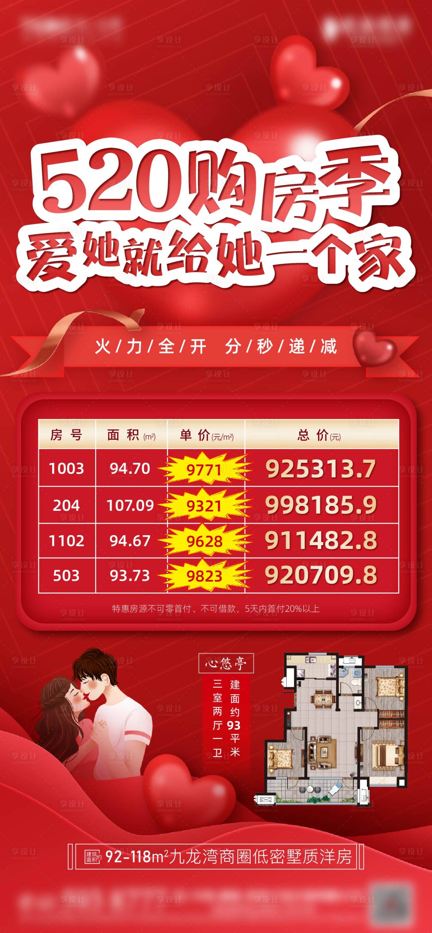 源文件下載【享設計】搜索編號：85750005256249054【地產520特價房海報】