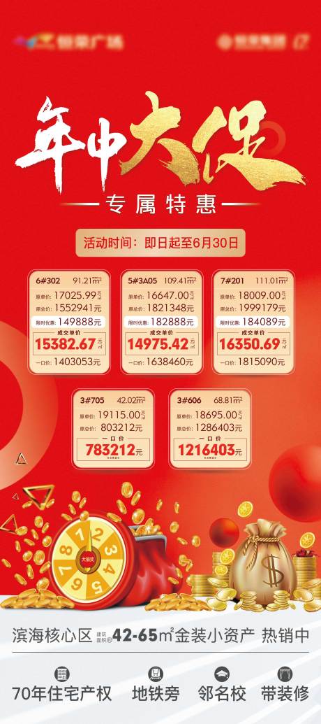 源文件下载【特价房年中大促展架】编号：20210628160530107