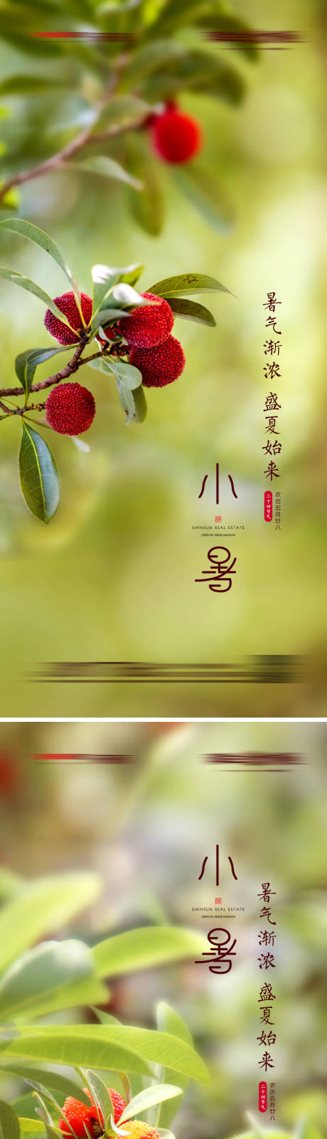 源文件下载【地产小暑宣传海报】编号：86190005027969016