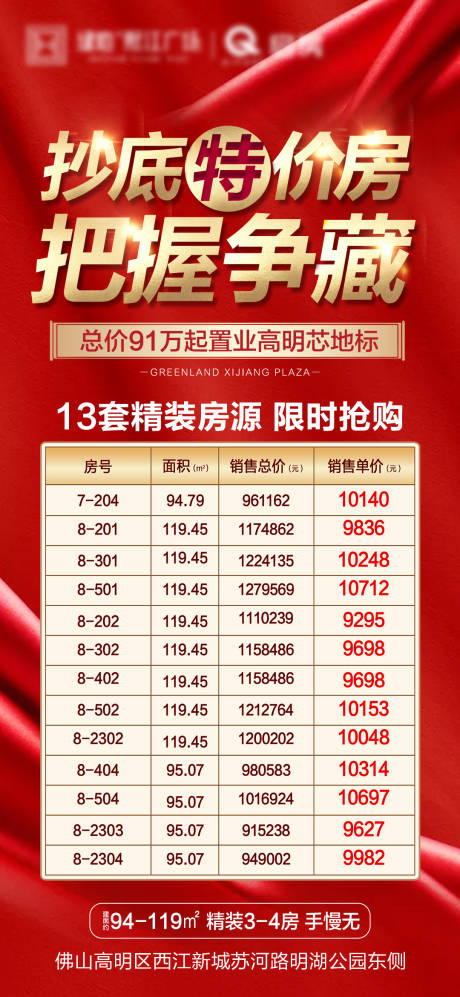 源文件下载【地产特价房海报】编号：79280004939187557