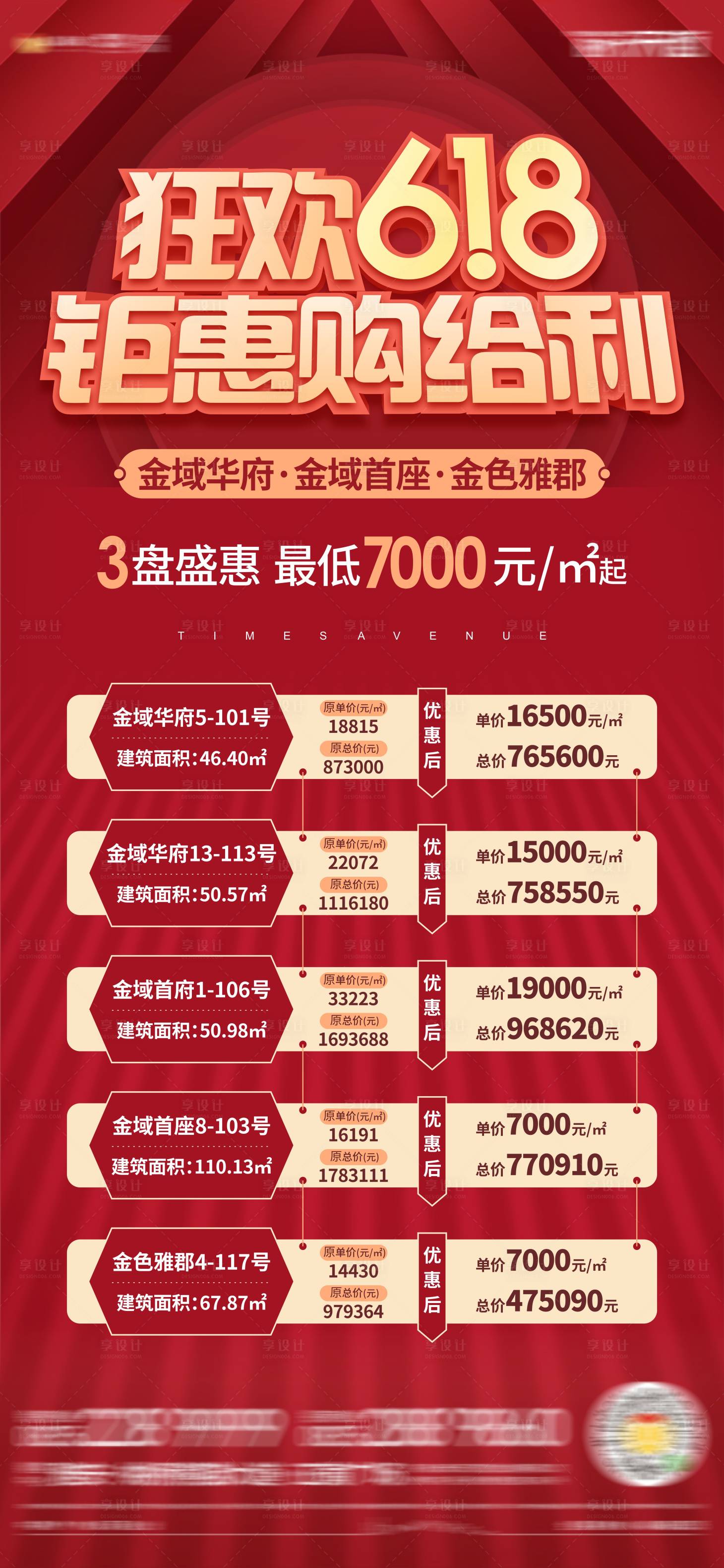 源文件下载【享设计】搜索编号：21490005431674447【地产特价房单图】
