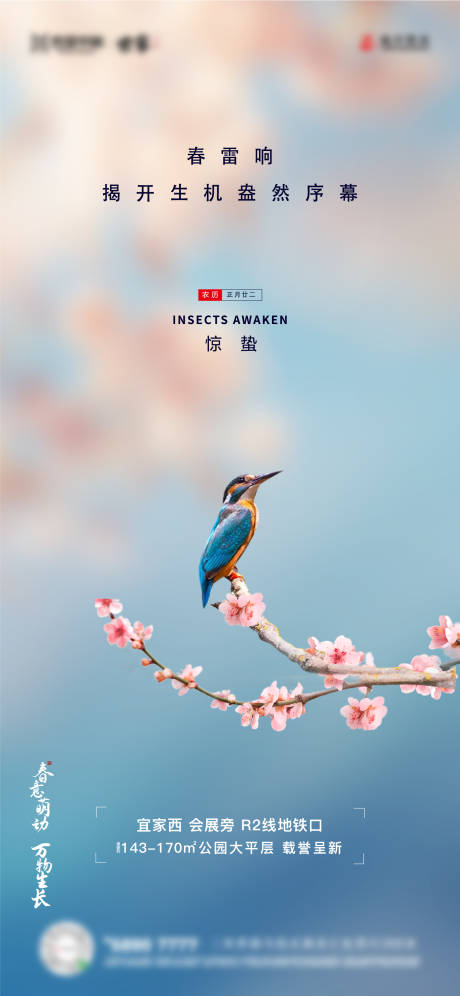源文件下载【地产惊蛰节气海报】编号：35720005604396798