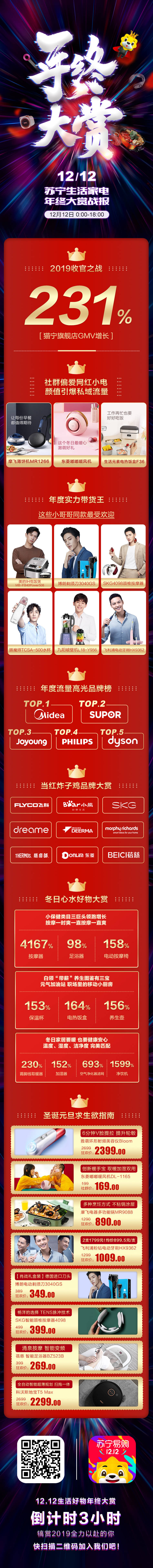 源文件下载【享设计】搜索编号：71230005606347724【年终大赏战报家电长图海报】