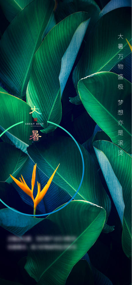 源文件下载【地产大暑海报】编号：68110005690369928