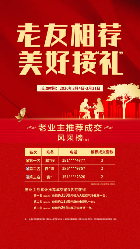 源文件下载【地产老带新推荐海报】编号：90310005370493938