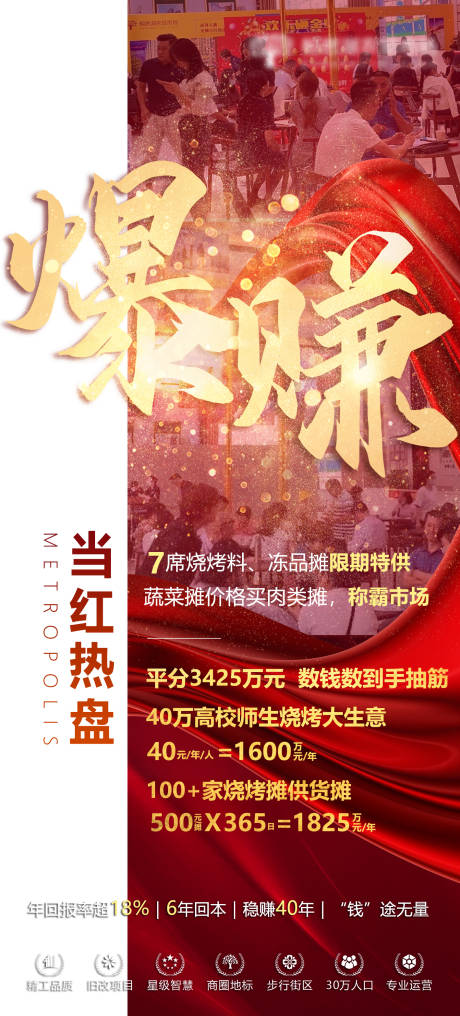 源文件下载【地产摊铺热销海报】编号：89270005401088194