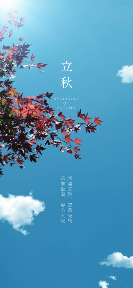 源文件下载【立秋海报】编号：57480005711762229