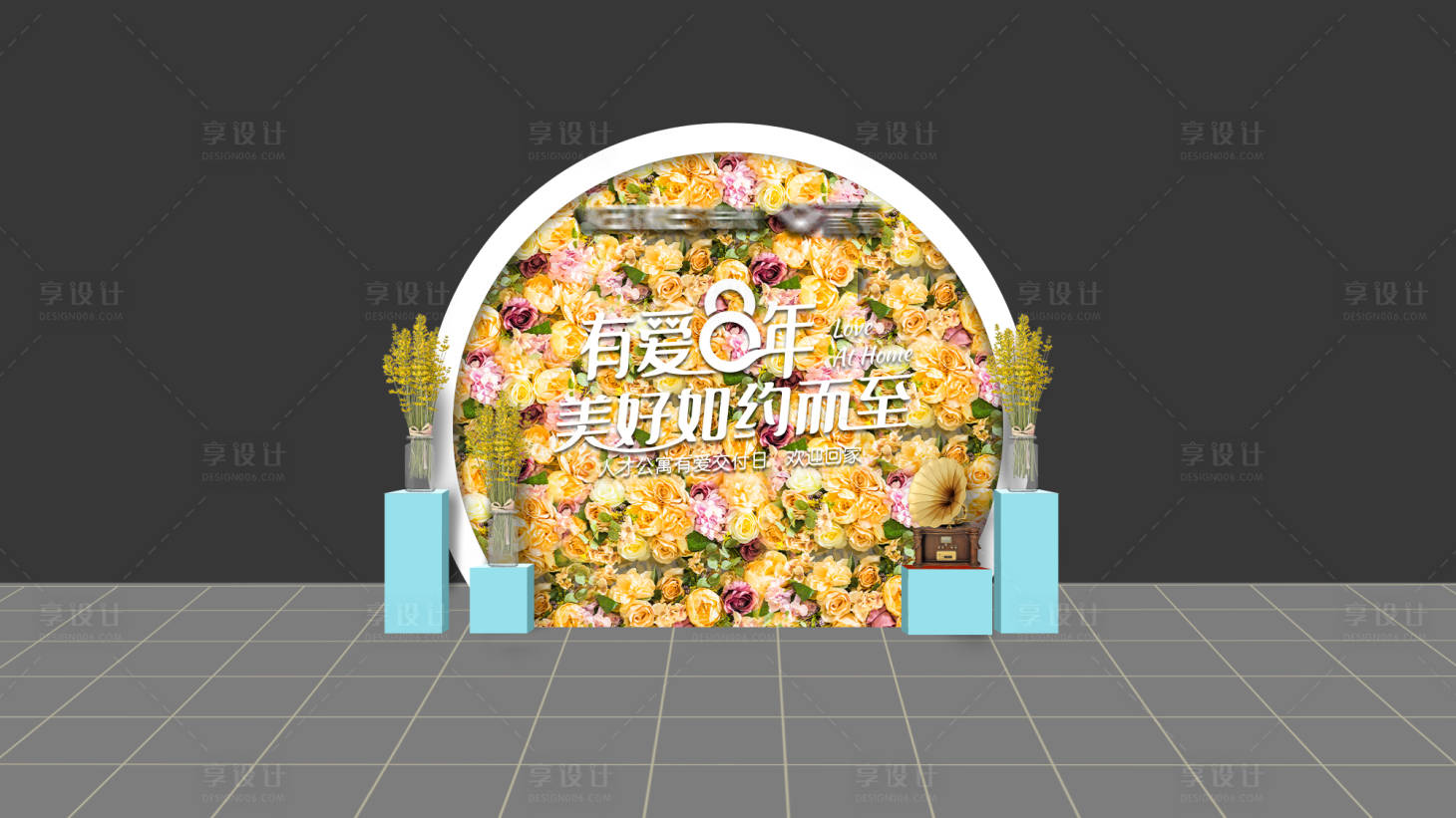源文件下载【地产交付活动鲜花美陈】编号：34910005821724060