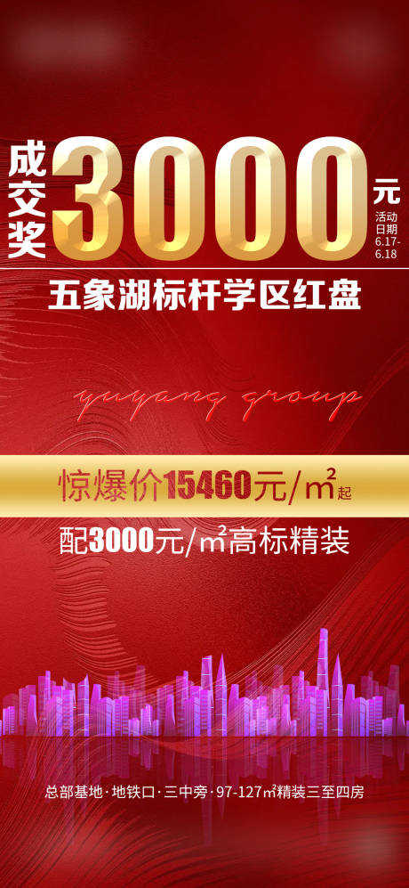 源文件下载【享设计】搜索编号：68570005678946177【地产成交奖海报】