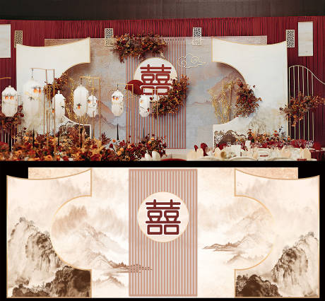 源文件下载【婚礼舞台活动展板】编号：58420005734313086