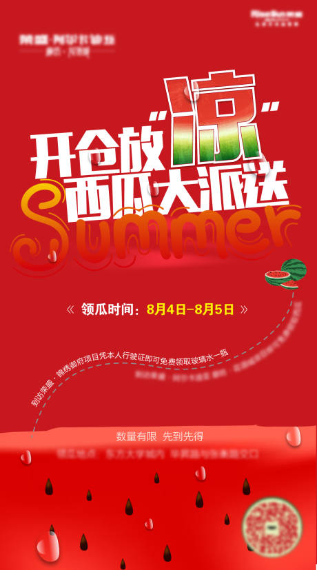 源文件下载【西瓜派送海报】编号：80220005516778344