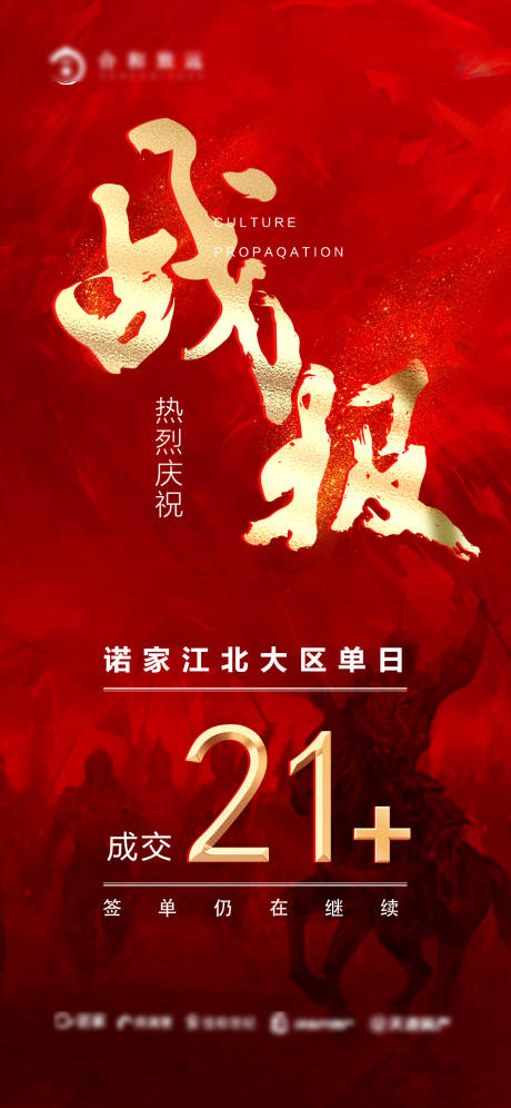 源文件下載【享設計】搜索編號：52450005766695420【地產成交喜報海報】