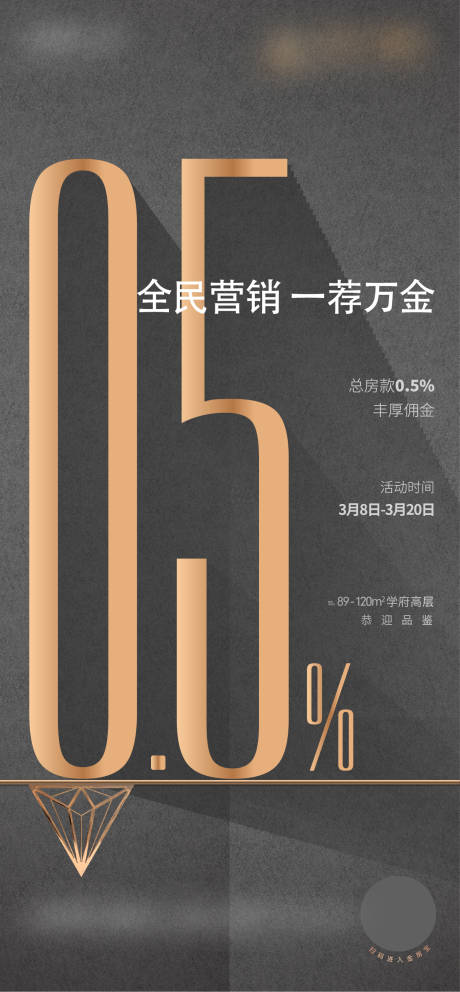 源文件下载【享设计】搜索编号：39520005425992455【地产老带新海报】