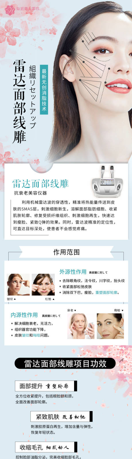 源文件下载【享设计】搜索编号：47560005453248303【医美雷达线雕详情页】