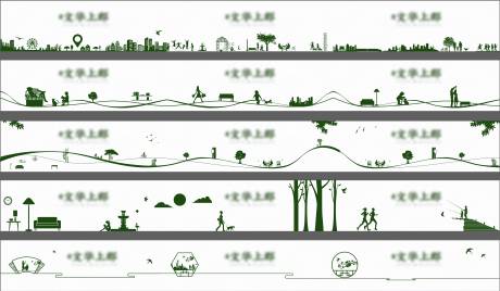源文件下載【地產(chǎn)綠植剪影圍擋】編號(hào)：65810005454971148