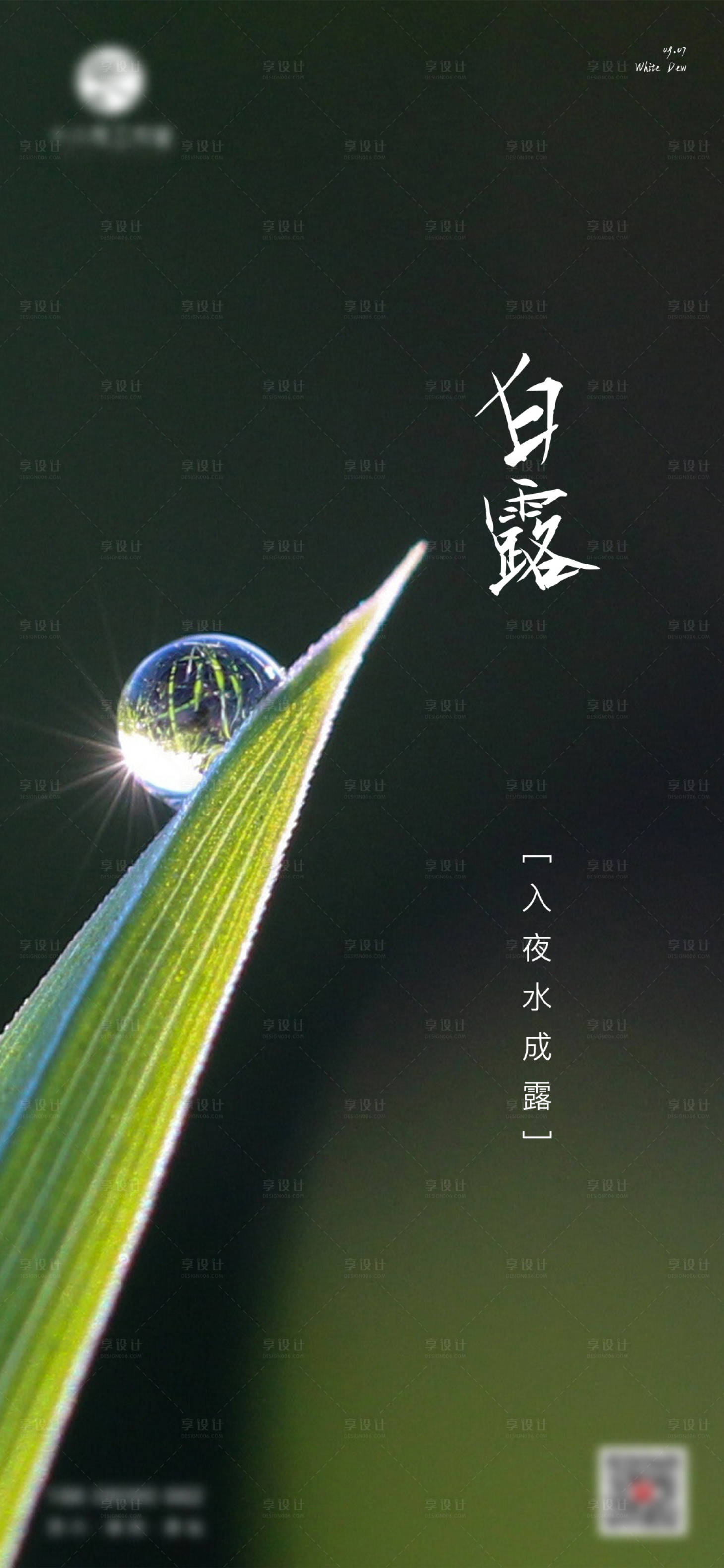 源文件下载【享设计】搜索编号：31820005635038009【白露二十四节气单图刷屏】