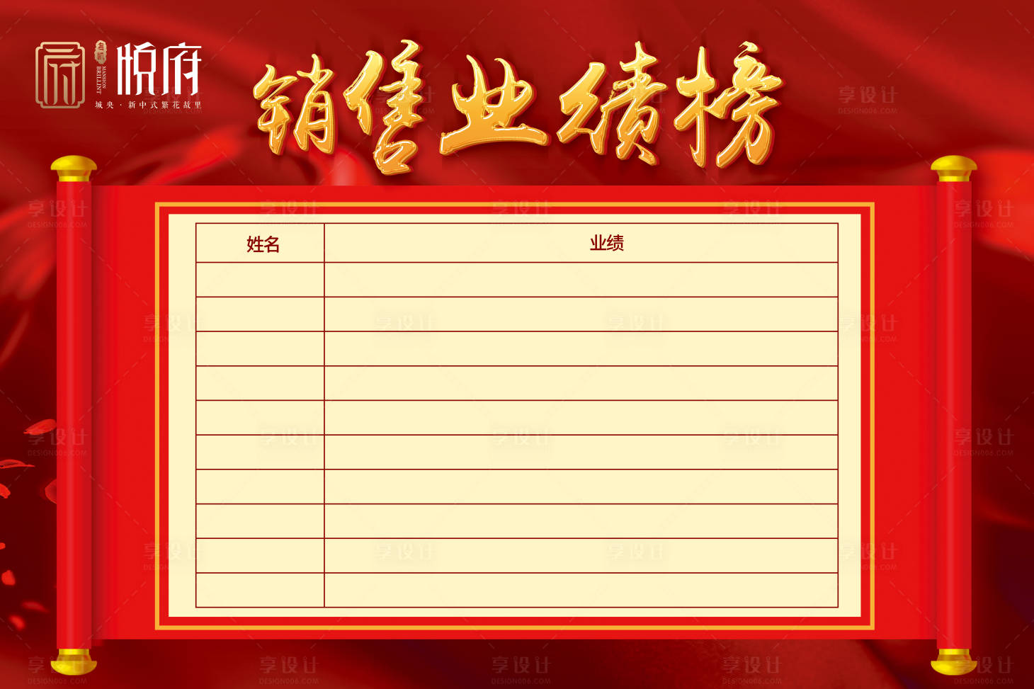 源文件下載【享設計】搜索編號：83230005832404744【業績榜】