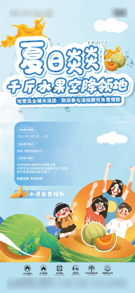 源文件下载【夏日水果海报】编号：13060005388407930