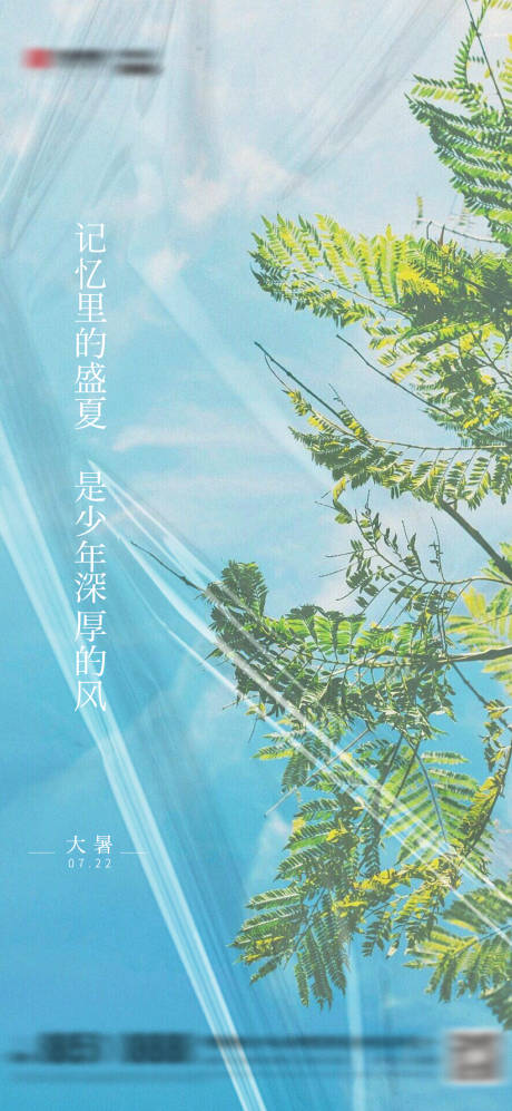 源文件下载【大暑节气海报】编号：56220005549012543