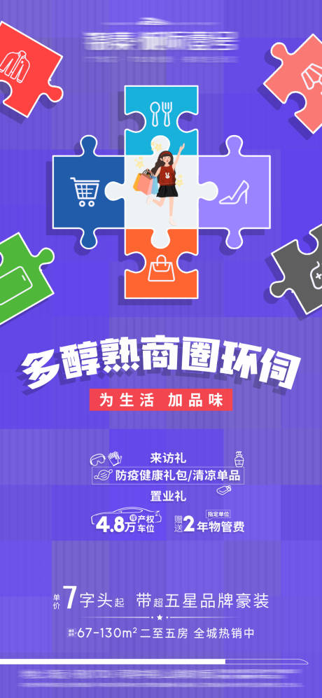 源文件下載【地產(chǎn)商圈創(chuàng)意海報】編號：39210005445404700