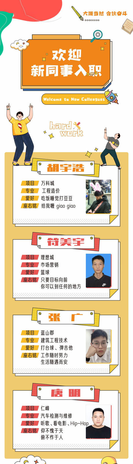 源文件下载【欢迎入职长图】编号：14260005386799123