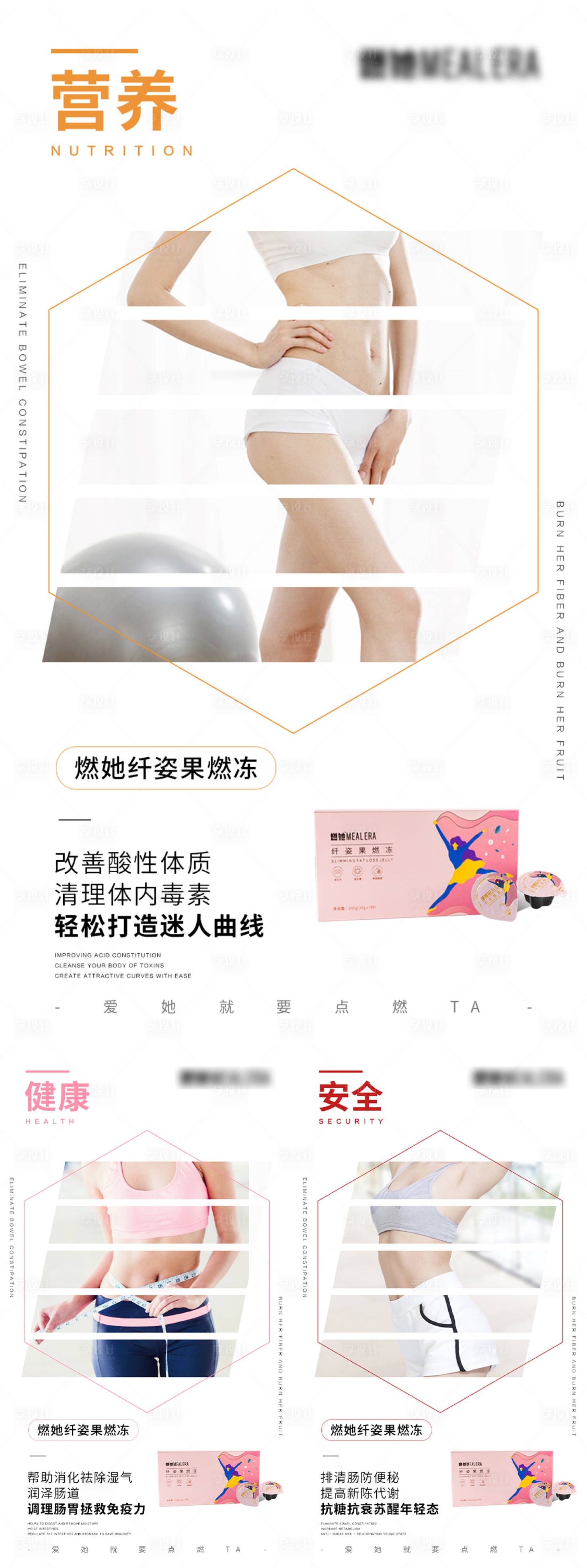源文件下载【减肥系列海报】编号：52320005571195653