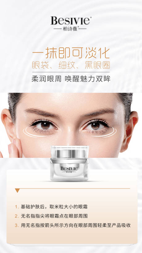 源文件下载【微商眼霜使用说明海报】编号：40200005778606274