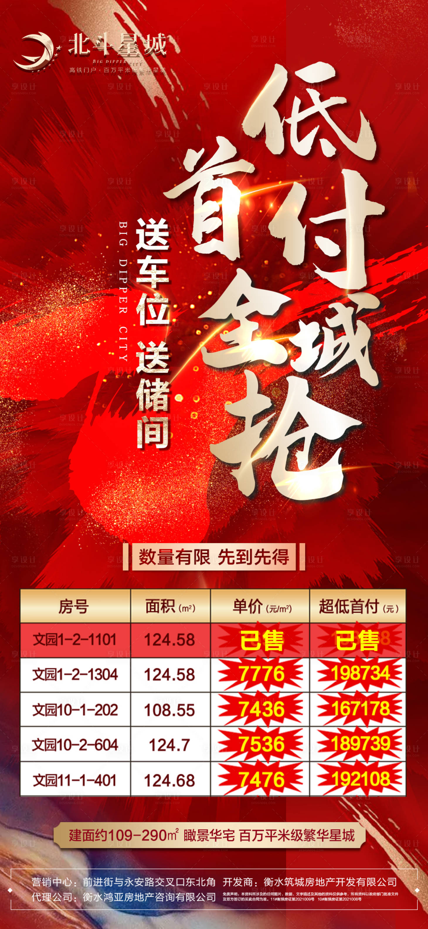 源文件下载【享设计】搜索编号：86820005648393079【地产首付特价房海报】