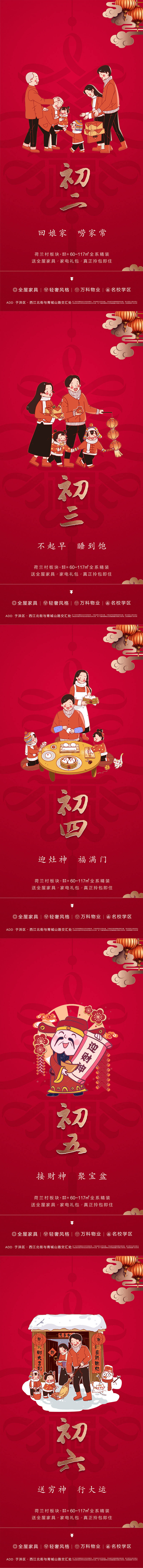 源文件下载【地产年俗喜庆系列海报】编号：58220005519925950